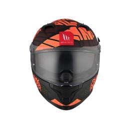 MT Helmets BRAKER SV PUNK RIDER B5 červeno-černá integrální helma + sleva 300,- na příslušenství