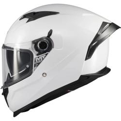 MT Helmets Integrální helma na motorku Braker SV Pure A0 bílá S + sleva 300,- na příslušenství