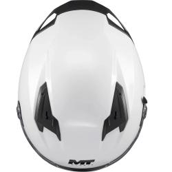 MT Helmets Integrální helma na motorku Braker SV Pure A0 bílá S + sleva 300,- na příslušenství