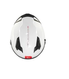 MT Helmets BRAKER SV SOLID A0 bílá integrální helma + sleva 300,- na příslušenství