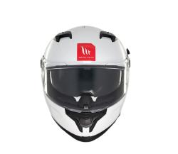 MT Helmets BRAKER SV SOLID A0 bílá integrální helma + sleva 300,- na příslušenství