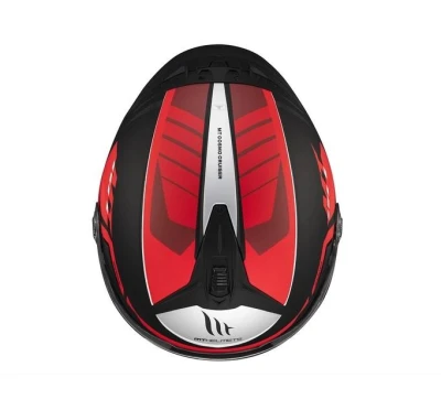 MT Helmets Cosmo SV Cruiser matná červeno-černo-šedá Otevřená helma + sleva 300,- na příslušenství