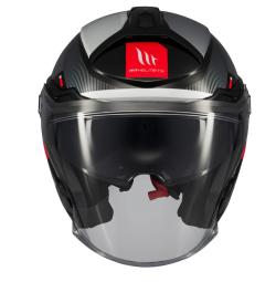 MT Helmets Cosmo SV Silence černo-šedo-bílá otevřená helma + sleva 300,- na příslušenství