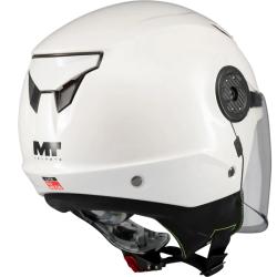 MT Helmets Dětská otevřená helma na motorku Lite Pure A0 bílá