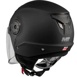 MT Helmets Dětská otevřená helma na motorku Lite Pure A1 matná černá