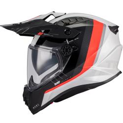 MT Helmets Enduro helma na motorku Track SV Nomad A15 bílo-černo-červená