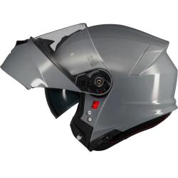 MT Helmets Genesis SV Pure A12 šedá výklopná helma + moto kukla RSA