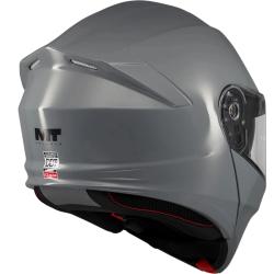 MT Helmets Genesis SV Pure A12 šedá výklopná helma + moto kukla RSA