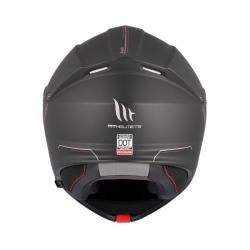 MT Helmets Genesis SV Solid A1 černá matná vyklápěcí přilba + moto kukla RSA