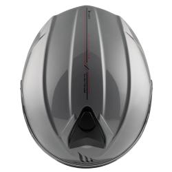 MT Helmets Genesis SV Solid A12 šedá lesklá vyklápěcí přilba + moto kukla RSA