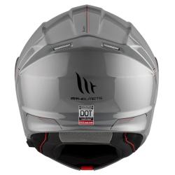 MT Helmets Genesis SV Solid A12 šedá lesklá vyklápěcí přilba + moto kukla RSA