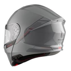 MT Helmets Genesis SV Solid A12 šedá lesklá vyklápěcí přilba + moto kukla RSA