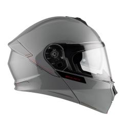 MT Helmets Genesis SV Solid A12 šedá lesklá vyklápěcí přilba + moto kukla RSA