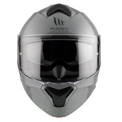 MT Helmets Genesis SV Solid A12 šedá lesklá vyklápěcí přilba + moto kukla RSA