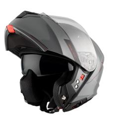 MT Helmets Genesis SV Solid A12 šedá lesklá vyklápěcí přilba + moto kukla RSA