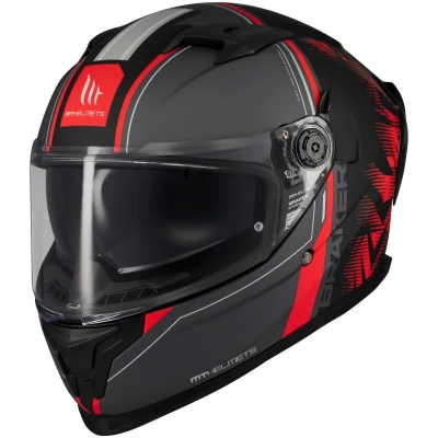 MT Helmets Braker SV Charm matná černo-červená integrální helma + sleva 300,- na příslušenství MT Helmets Braker SV Charm matná černo-červená integrální helma + sleva 300,- na příslušenství