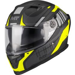 MT Helmets Braker SV Cockpit B13 matná černo-šedo-fluo žlutá Integrální helma + sleva 400,- na příslušenství