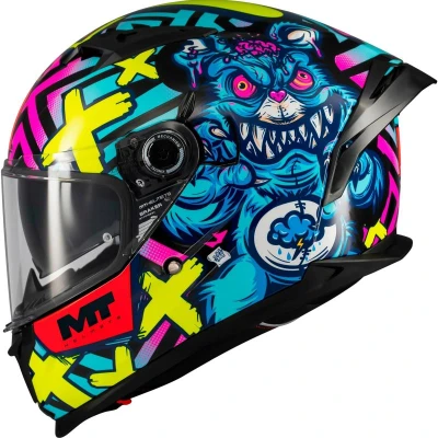 MT Helmets Integrální helma na motorku Braker SV Crazy Teddy multicolor XL + sleva 400,- na příslušenství MT Helmets Integrální helma na motorku Braker SV Crazy Teddy multicolor XL + sleva 400,- na příslušenství