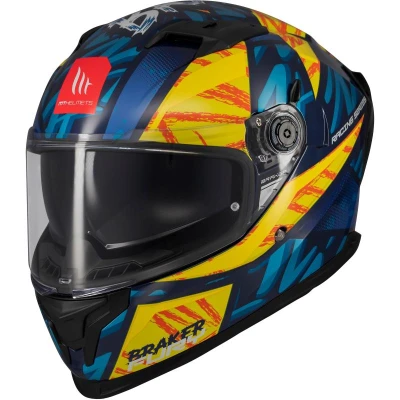 MT Helmets Integrální helma na motorku Braker SV Fury modro-žlutá XS + sleva 400,- na příslušenství MT Helmets Integrální helma na motorku Braker SV Fury modro-žlutá XS + sleva 400,- na příslušenství
