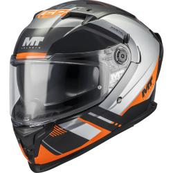 MT Helmets Integrální helma na motorku Braker SV Inception B4 černo-šedo-oranžová XS + sleva 300,- na příslušenství