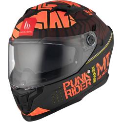 MT Helmets BRAKER SV PUNK RIDER B5 červeno-černá integrální helma + sleva 300,- na příslušenství