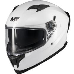 MT Helmets Integrální helma na motorku Braker SV Pure A0 bílá S + sleva 300,- na příslušenství