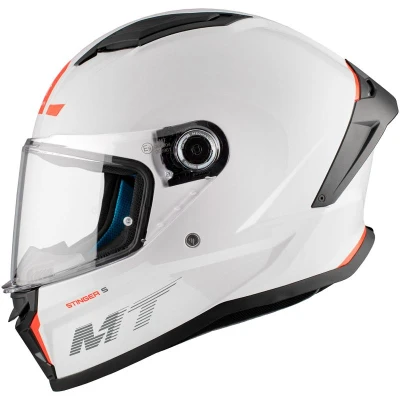 MT Helmets Stinger 2 Solid lesklá bílá Integrální helma MT Helmets Stinger 2 Solid lesklá bílá Integrální helma