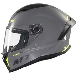 MT Helmets Stinger 2 Solid lesklá šedá integrální helma