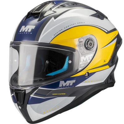 MT Helmets Integrální helma Targo S Outside C3 šedo-žluto-modrá + moto kukla RSA MT Helmets Integrální helma Targo S Outside C3 šedo-žluto-modrá + moto kukla RSA