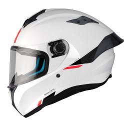 MT Helmets Integrální helma TARGO S SOLID A0 lesklá bílá + kukla pod helmu Zdarma