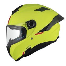 MT Helmets Integrální helma TARGO S SOLID A3 matná žlutá + kukla pod helmu Zdarma