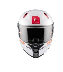 MT Helmets Integrální helma REVENGE 2 S SOLID A0 lesklá bílá + sleva 400,- na příslušenství