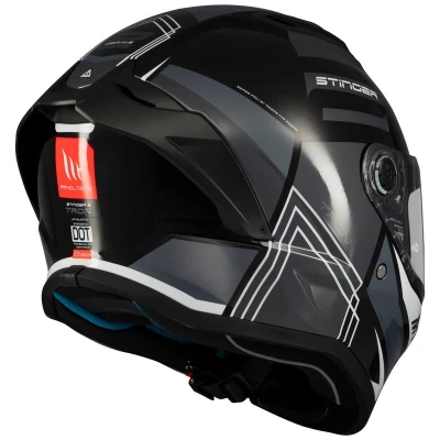 MT Helmets Integrální helma Stinger 2 Tron černo-šedá