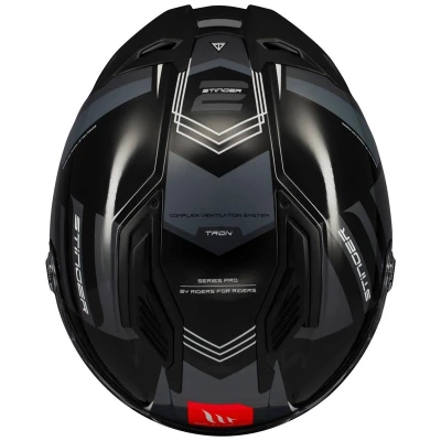 MT Helmets Integrální helma Stinger 2 Tron černo-šedá