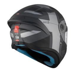 MT Helmets Integrální helma TARGO S BRITAIN C2 matná černo-šedá + kukla pod helmu Zdarma