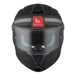 MT Helmets Integrální helma TARGO S BRITAIN C2 matná černo-šedá + kukla pod helmu Zdarma