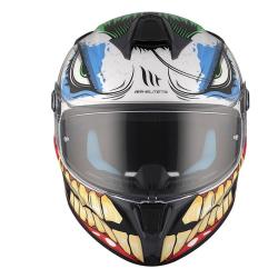 MT Helmets Integrální helma TARGO S JOKE A5 bílo-černo-červená + sleva 300,- na příslušenství