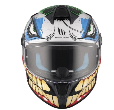 MT Helmets Integrální helma TARGO S JOKE A5 bílo-černo-červená + sleva 300,- na příslušenství