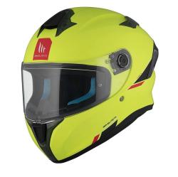 MT Helmets Integrální helma TARGO S SOLID A3 matná žlutá + kukla pod helmu Zdarma