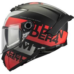 MT Helmets Integrální helma Thunder 4 SV Waves B5 matná černo-červená + sleva 300,- na příslušenství