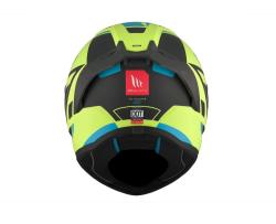 MT Helmets Integrální přilba Stinger 2 Solid Zivze fluo zeleno-černo-modrá matná + sleva 300,- na příslušenství