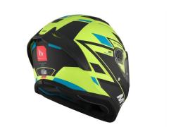 MT Helmets Integrální přilba Stinger 2 Solid Zivze fluo zeleno-černo-modrá matná + sleva 300,- na příslušenství
