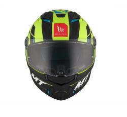MT Helmets Integrální přilba Stinger 2 Solid Zivze fluo zeleno-černo-modrá matná + sleva 300,- na příslušenství
