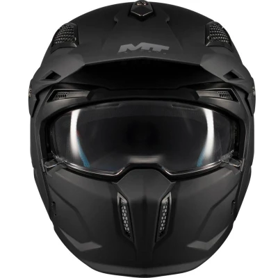 MT Helmets Modulárna prilba na motorku Streetfighter SV S Pure A1 matná čierna XS + zľava 300,- na príslušenstvo