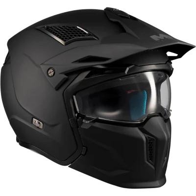 MT Helmets Modulárna prilba na motorku Streetfighter SV S Pure A1 matná čierna XS + zľava 300,- na príslušenstvo