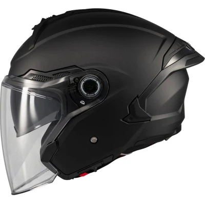 MT Helmets Otevřená helma Cosmo SV Pure A1 matná černá + moto kukla RSA