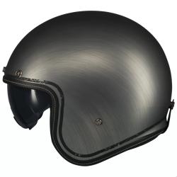 MT Helmets Otevřená helma Le Mans 2 SV Scratched Chrome matná šedá + sleva 400,- na příslušenství