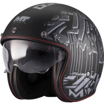 MT Helmets Otevřená helma Lemans 2 SV S Dystopic B12 matná černo-šedá + moto kukla RSA MT Helmets Otevřená helma Lemans 2 SV S Dystopic B12 matná černo-šedá + moto kukla RSA