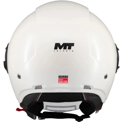 MT Helmets Otevřená helma Viale SV S Pure A0 bílá