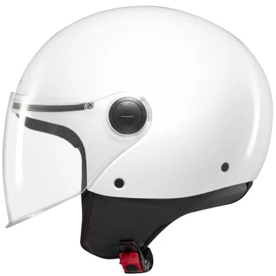 MT Helmets Street S lesklá bílá otevřená přilba